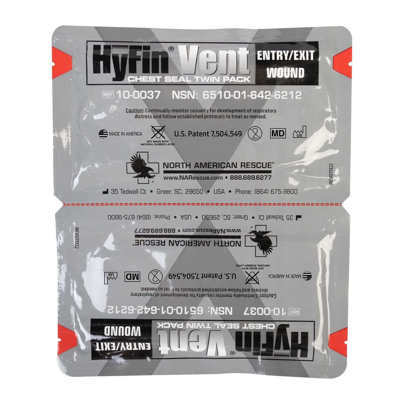 HyFin Vent Chest Seal Twin Pack — фото 2