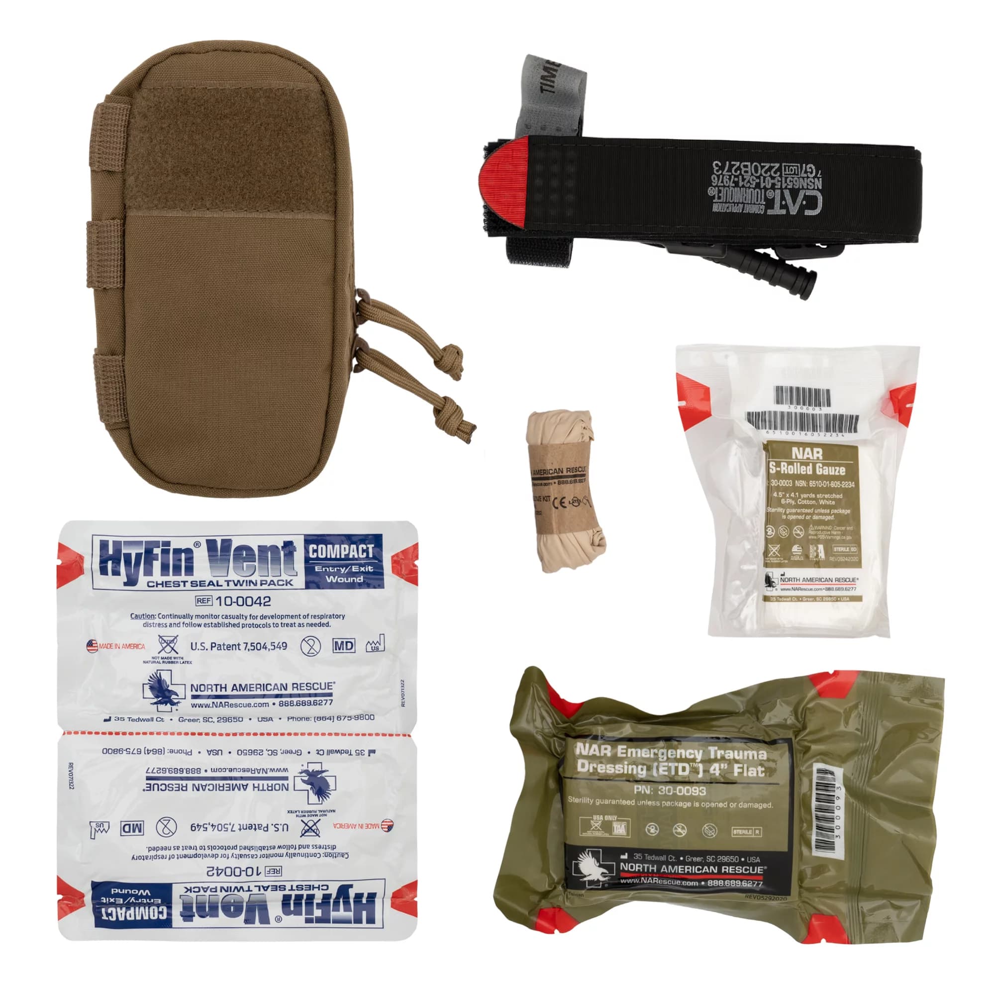 M-FAK Basic Mini First Aid Kit, Coyote — фото 1