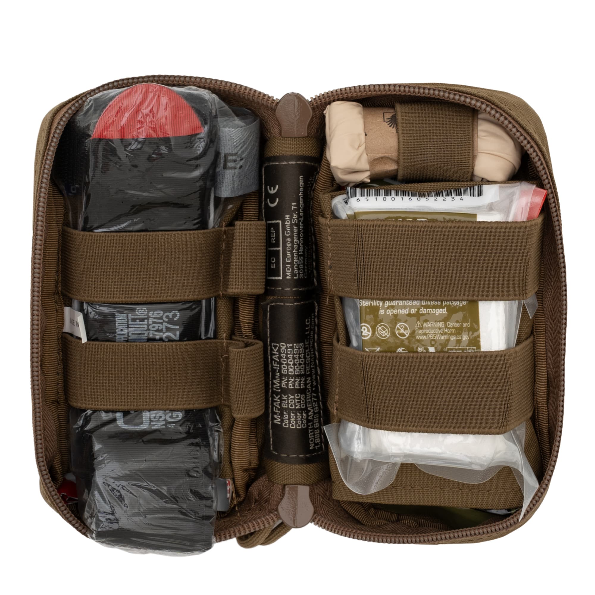 M-FAK Basic Mini First Aid Kit, Coyote — фото 2