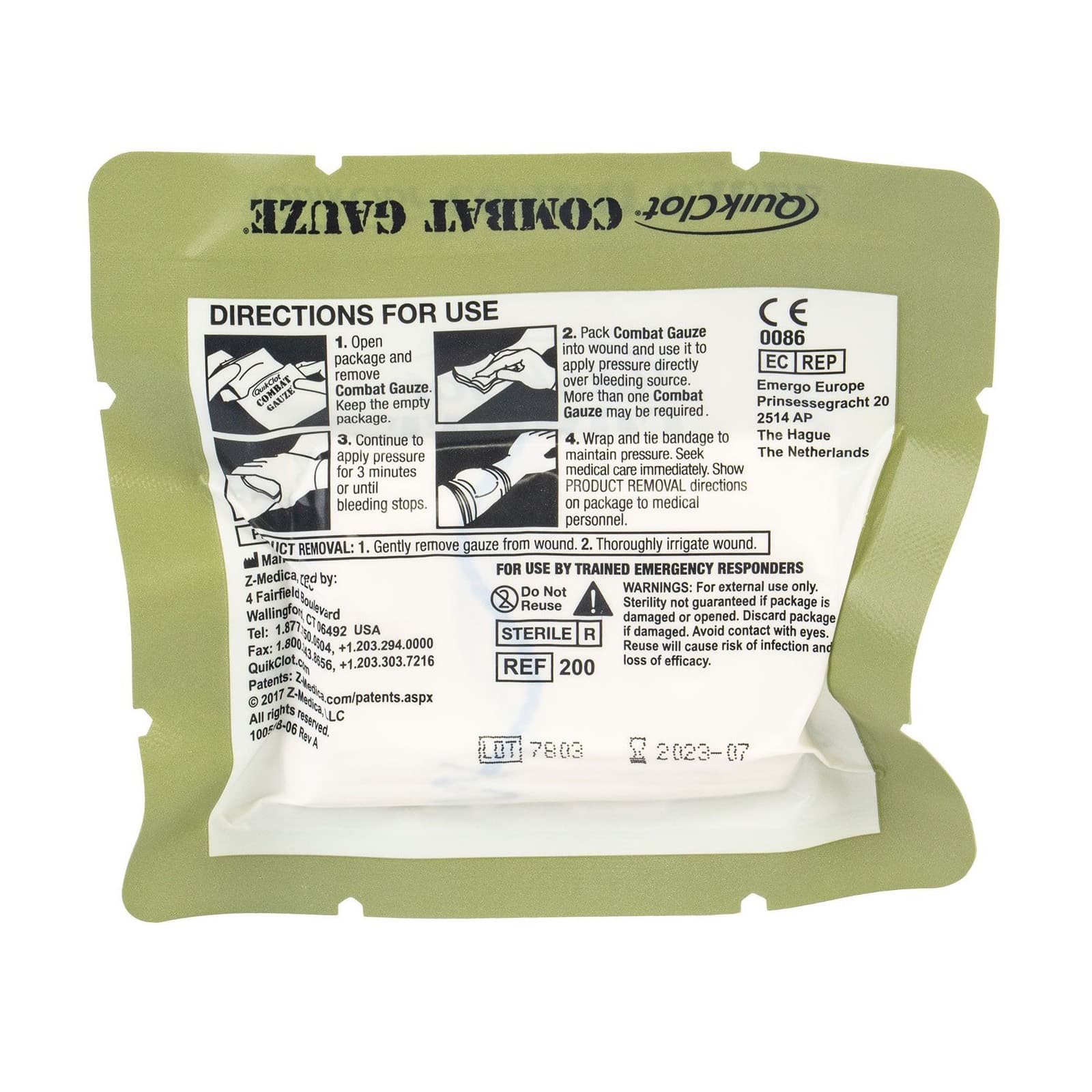 QuikClot Z-Fold Combat Gauze — фото 3