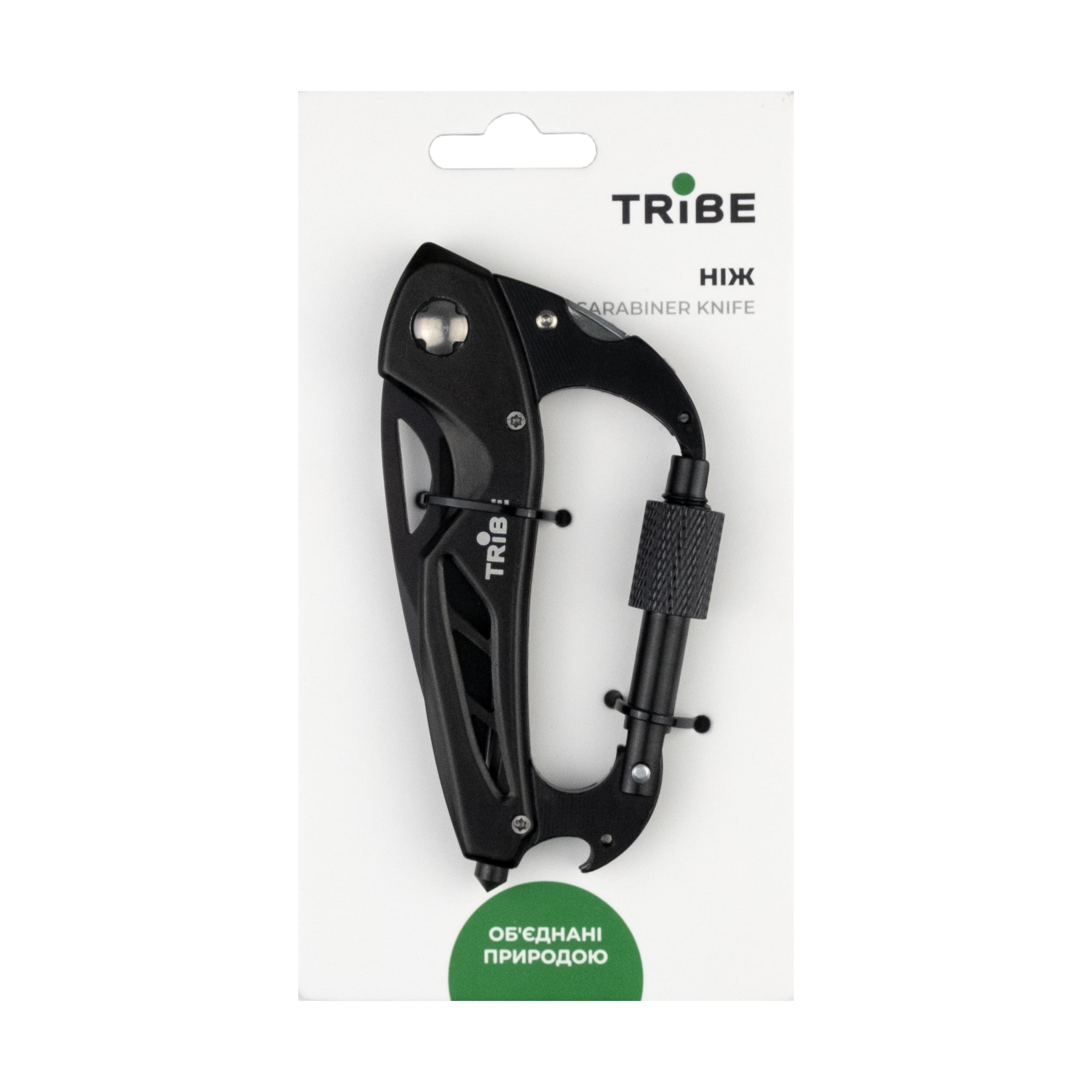 Ніж Tribe Carabiner Knife, black — фото 5