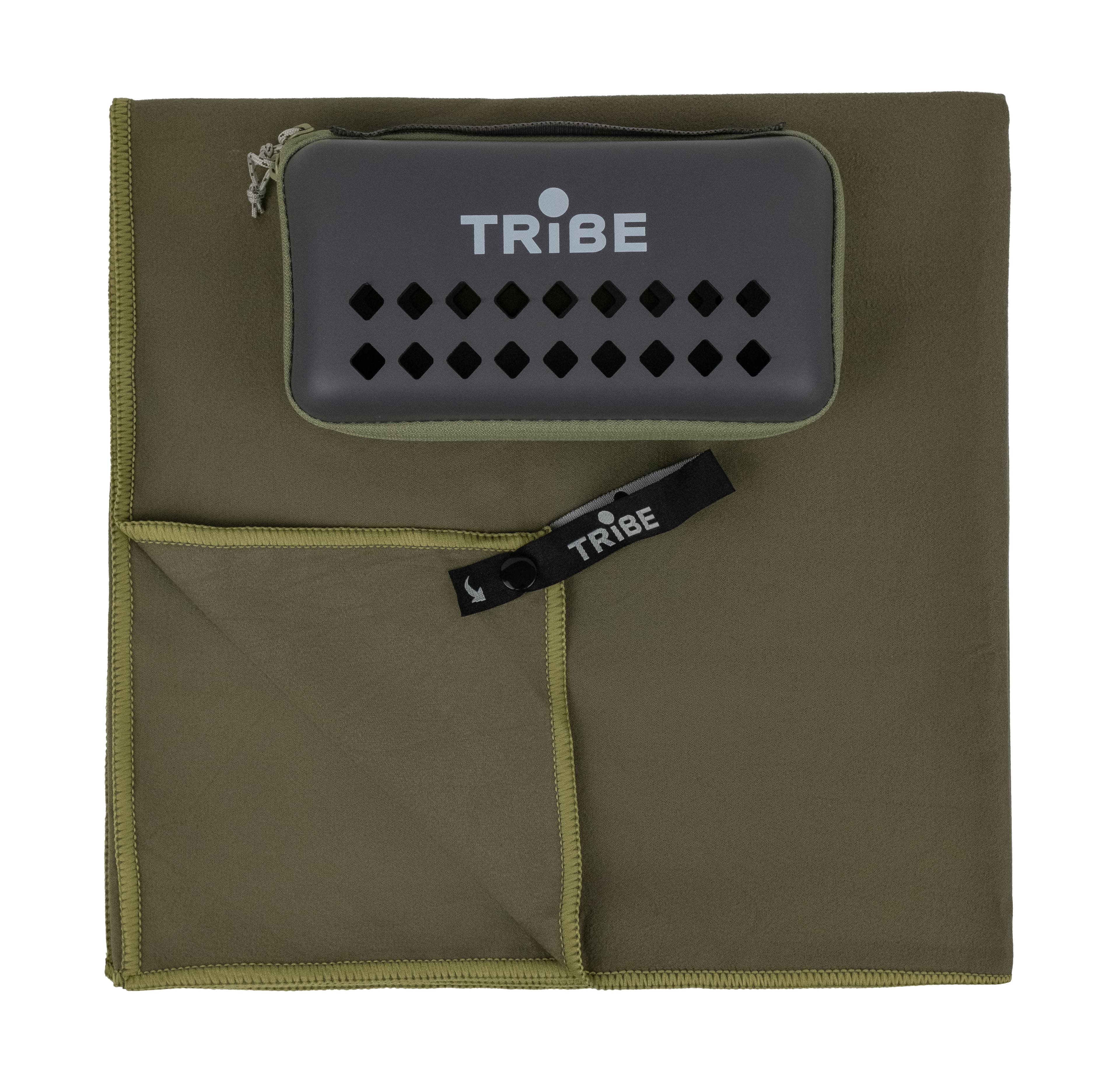 Tribe Pocket Towel 90×180, army-green — фото 1